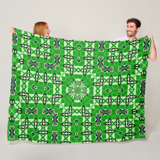 ロカビリー王室のゴブリンサテンフーラード フリースブランケット (インサイチュ)