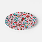 ロカビリー紙プレート ペーパープレート (アングル)