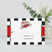 ロカビリー結婚の 出欠カード (スタンド正面)