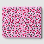 ロカビリー結婚ズゲストブックヴィンテージさくらんぼ ゲストブック (裏面)