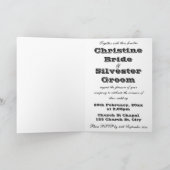 ロカビリー結婚ズ、招待 招待状 (内部)