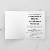 ロカビリー結婚、婚約発表 招待状 (内部)