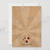 ロカビリー結婚、5x7婚約 招待状 (裏面)