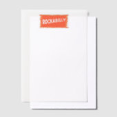 ロカビリー裂け白いベリリウム紙 ベラム紙招待状 (オフセット)