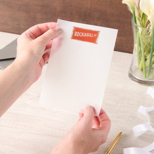 ロカビリー裂け白いベリリウム紙 ベラム紙招待状 (ポータブル)