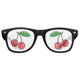 ロカビリー1950s赤さくらんぼ レトロサングラス