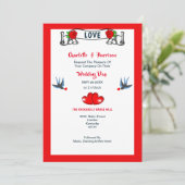 ロカビリー50年代結婚式招待状 招待状 (スタンド正面)