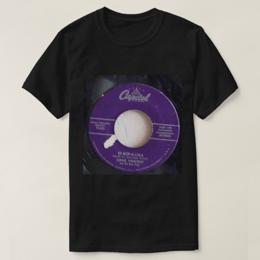 ロカビリー, Gene Vincent, Be Bop A Lula, 45 Tシャツ (デザイン正面)