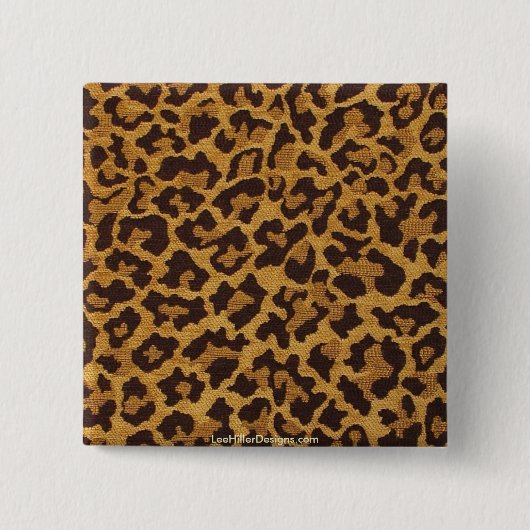 ロカビリーrab leopardプリントギフト&収集品 缶バッジ (正面)