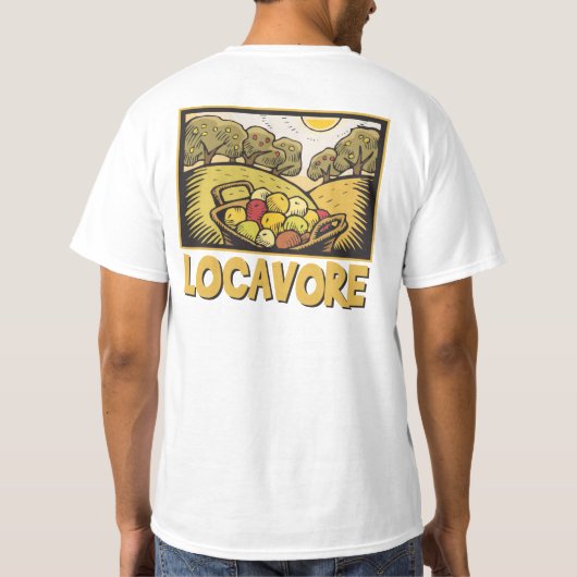 ロカボロの遅い食物 Tシャツ (裏面)