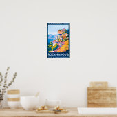 ロカマドゥールフランスヴィンテージ旅行ポスター ポスター (キッチン)