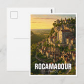 ロカマドゥールフランス旅行 ポストカード (正面/裏面)