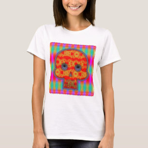 ロカラフルボットスカル絵画ズ Tシャツ
