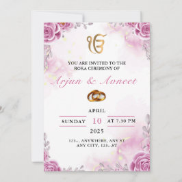 ロカ式招待状カード 編集可能 招待状