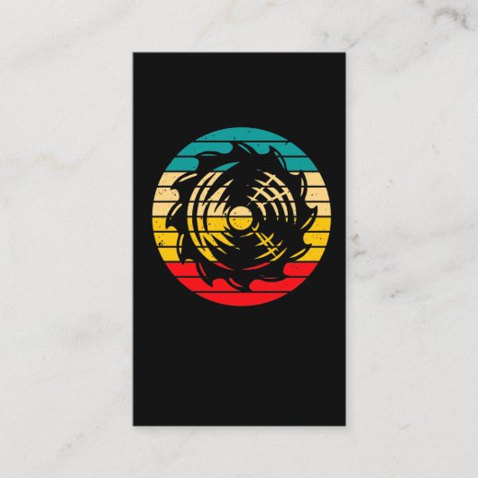 ロガーヴィンテージSaw Blade Woodworker 名刺 (正面)