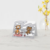 ロキとメイデーポ絵画ーズ カード (黄色い花)