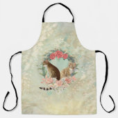 ロキの仲間：ミカと千鳥ベンガル猫 エプロン (正面)