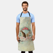 ロキの仲間：ミカと千鳥ベンガル猫 エプロン (着用した状態)