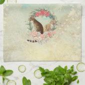 ロキの仲間：ミカと千鳥ベンガル猫 キッチンタオル (折り畳み)