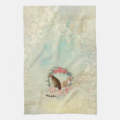 ロキの仲間：ミカと千鳥ベンガル猫 キッチンタオル (縦)