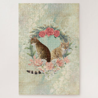 ロキの仲間:ミカと千鳥ベンガル猫 ジグソーパズル