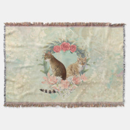 ロキの仲間:ミカと千鳥ベンガル猫 スローブランケット