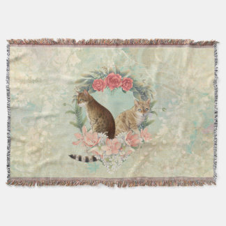 ロキの仲間:ミカと千鳥ベンガル猫 スローブランケット