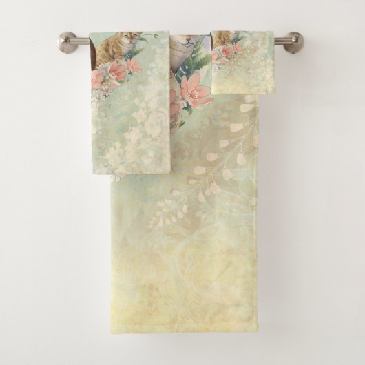 ロキの仲間：ミカと千鳥ベンガル猫 バスタオルセット (インサイチュ)