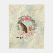 ロキの仲間:ミカと千鳥ベンガル猫 フリースブランケット (正面)