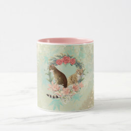 ロキの仲間:ミカと千鳥ベンガル猫 マグカップ