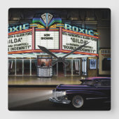 ロキシー写真ショー スクエア壁時計 (正面)