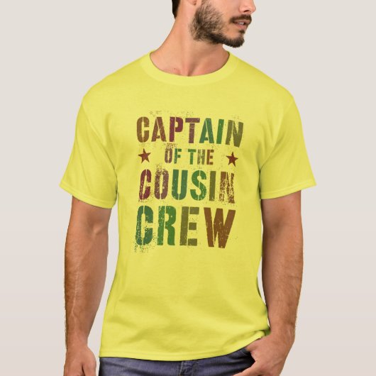 ロキンの従兄弟クルーのキャプテンおもしろいG Tシャツ (正面)
