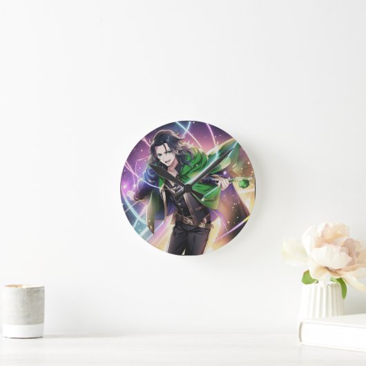 ロキ神 – God of Mischo ラウンド壁時計 (ホーム)