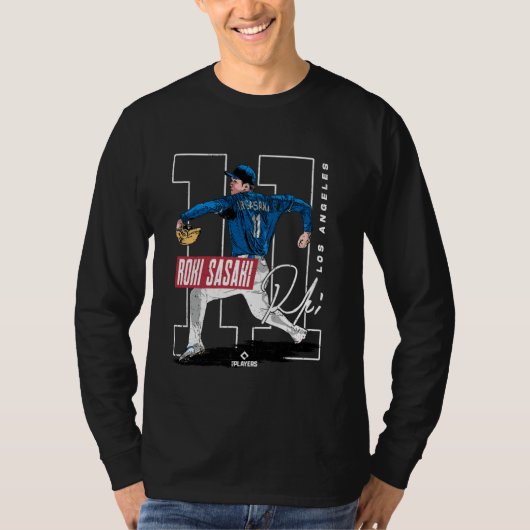 ロキ・ササキ ロサンゼルスD MLB野球選手 ML Tシャツ (正面)