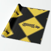 ロギングトラック道路標識 ラッピングペーパー (アンロールド)