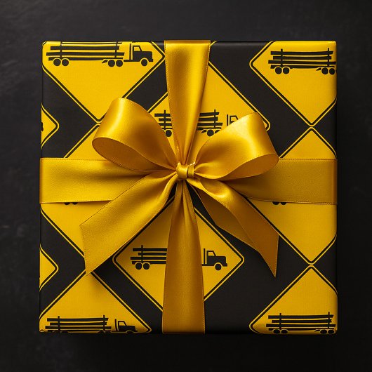 ロギングトラック道路標識 ラッピングペーパー