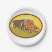 ロギングトラック ペーパープレート (正面)