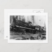 ロギングトレイン運ズの男達と ポストカード (正面/裏面)