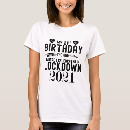 ロクに住む21歳の誕生日祝 Tシャツ (正面)