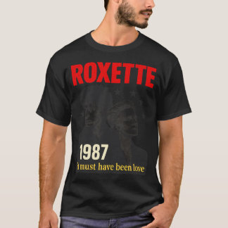 ロクセット ヴィンテージ 80年代 ポップ ロック トリビュート ポートレート デザイン Tシャツ