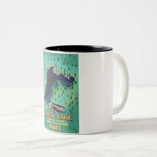 ロクタクレイクマニプル州インディアン旅行ポスター。 ツートーンマグカップ