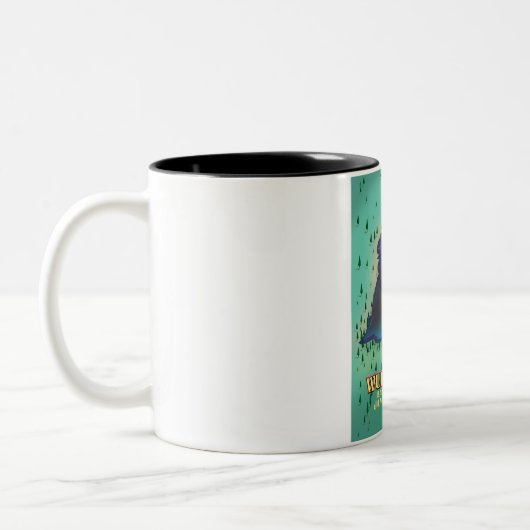 ロクタクレイクマニプル州インディアン旅行ポスター。 ツートーンマグカップ (左)