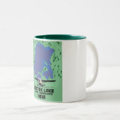 ロクタクレイクマニプル州、インドの地図 ツートーンマグカップ (正面右)