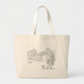 ロクナウキャッスルスコットランドトートバッグ ラージトートバッグ (正面)