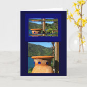 ロクマラビューグリーティングカード カード (黄色い花)