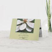 ロクマラ・ブッシュのグリーティング・カードに咲く カード (裏面)