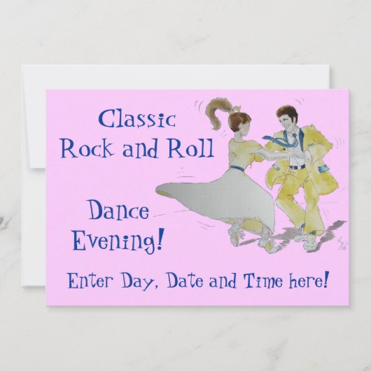 ロクラシックック&ロール踊り 招待状 (正面)