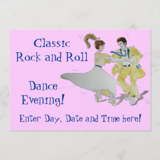 ロクラシックック&ロール踊り 招待状