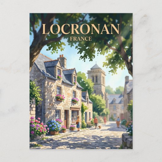 ロクロナン フランス ポストカード (正面)