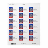 ロクールン素朴スターポップ・アートのアートプリント ラベル (フルシート)